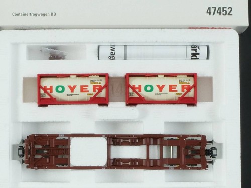 Märklin 47452 Containertragwagen Sdgkms Hoyer DB AC wie NEU! OVP 1707-12-47 | Condition: Gebraucht