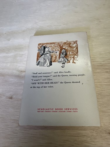 Vintage 1972 2nd Printing Scholastic Ed Alice In Wonderland Lewis Carroll - Picture 2 of 4