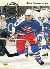 Adam Deadmarsh 1992-93 Upper Deck #609 USA RC