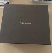 Rick Owens DRKSHDW High-Top Canvas Sneakers – Black & Cream Size 11  / 45 