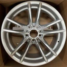 18x9 Alloy Wheel Silver 5 Double Spoke 5x120 Fits 2015-2020 Bmw M4