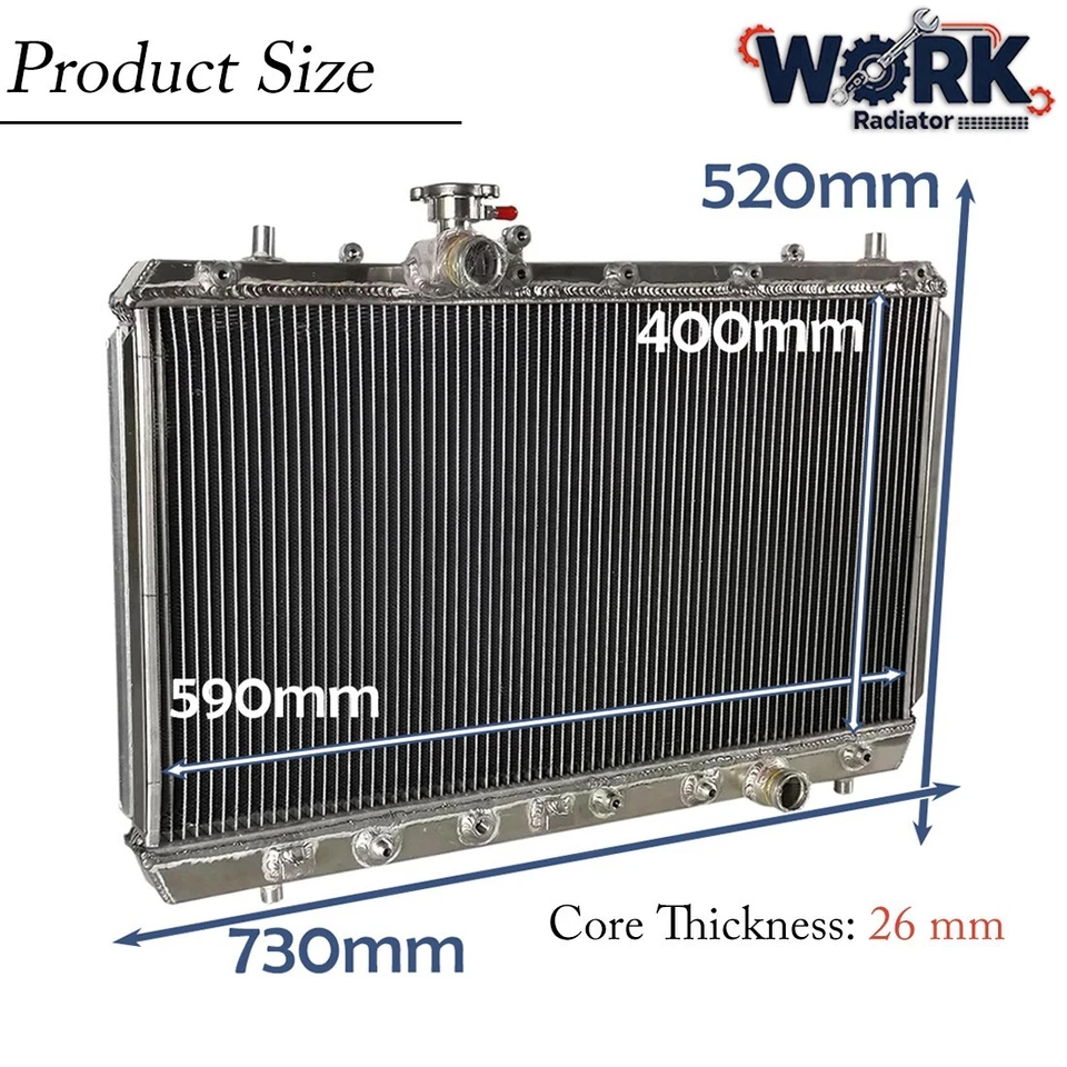 Radiator for 2010-2013 2011 2012 10 Suzuki SX4 2.0L l4 Auto/Manual Full Aluminum - image 2 of 4