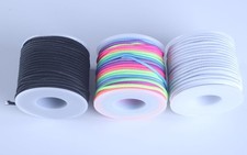 3 Rolls 1.5mm Rubber Elastic Cord, 99 Yards Mixed Stretchy Bracelet Strings f...