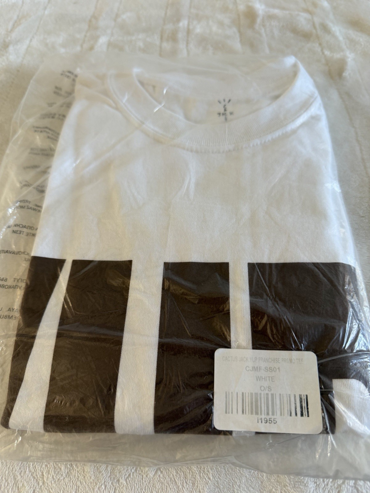 Travis Scott Franchise Promo Yup T-Shirt White One Size thumbnail 2