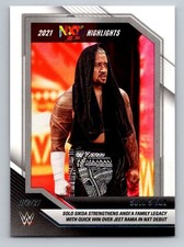 2022 Panini NXT 2.0 WWE #35 Solo Sikoa 2021 NXT Highlights