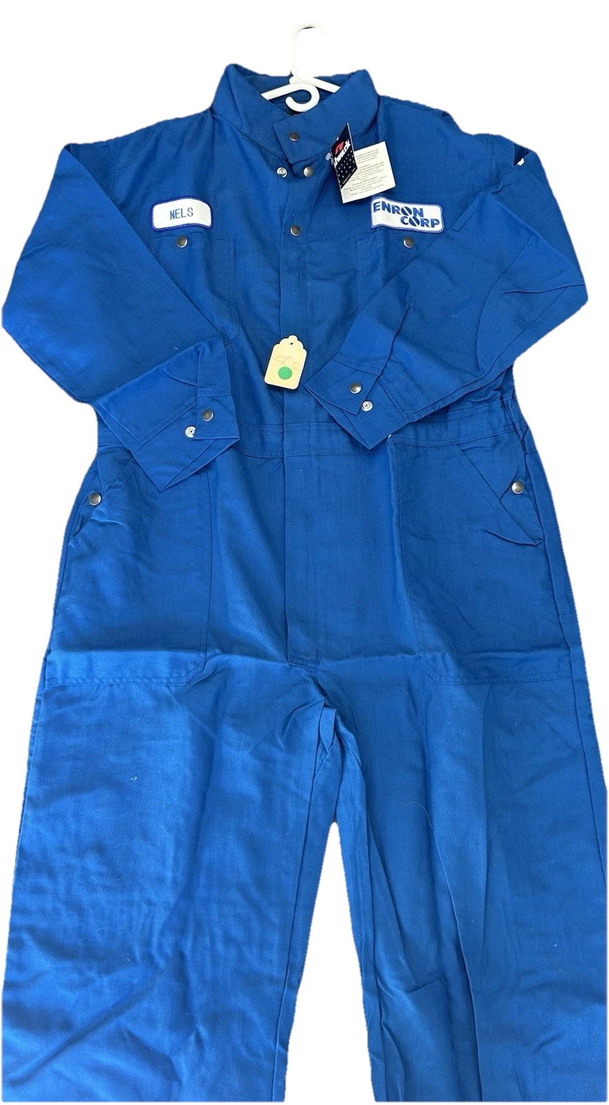 Enron Corp **NEW** protective jumpsuit - Bulwark - Employee Issued Size 50 Blue