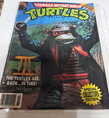 TMNT SPECIAL COLLECTORS 3D SIGNED AND NUMBERED MAGAZINE MOVIE III ISSUE