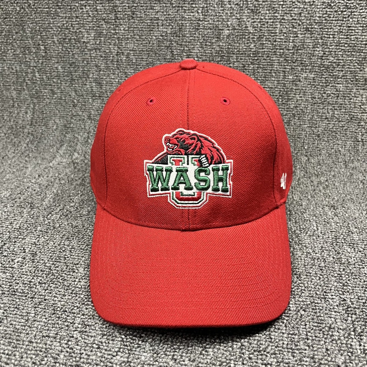 Washington University WashU Bears '47 Brand MVP Red Adjustable Hat Cap OSFA
