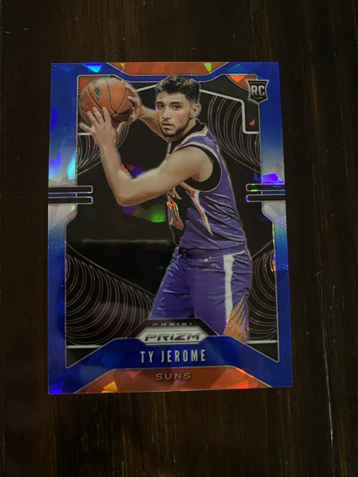 2019-20 Panini Prizm Ty Jerome CRACKED ICE BLUE PARALLEL /99 Rookie RC SUNS
