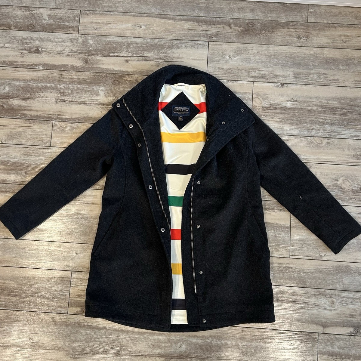 Pendleton Campbell Wool Coat Women