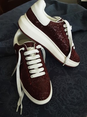 Blonde Women's Size 8.5 Sparkling Sneakers