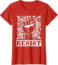 Resist United People Nature Suport Gift Need Help Ladies' Crewneck T-Shirt