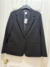 J. Crew Factory Jacket Women's Black Blazer NWT Size 8