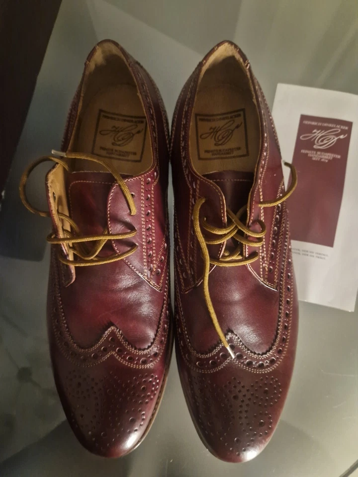 Heinrich Dinkelacker Gr. 44,5 Ungetragen m. Karton - Bild 2 von 4