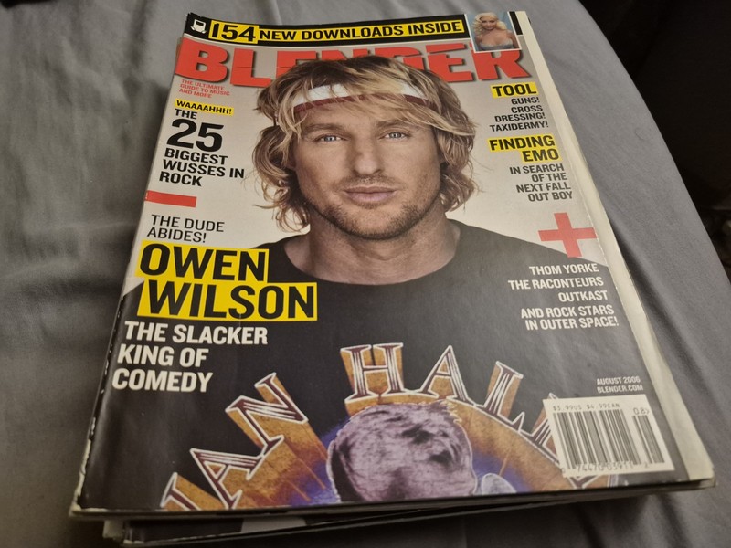 BLENDER magazine Owen Wilson Thom Yorke Tommy Lee The Raconteurs Outkast 