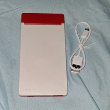 Red/White Power Bank 4000mAh 5V USB Portable Charger Model 98882 2657