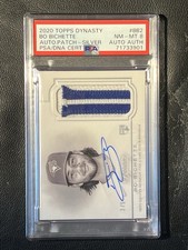 BO BICHETTE 2020 Topps Dynasty Patch Relic Auto 3/5 PSA 8 RC BB2
