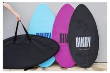 BINDY Australia 41” Skimboard for Beach Kids with Storage/Travel Bag PURPLE