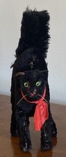 Steiff 9  Standing Vintage Black Mohair Halloween Tom Cat NO ID Buy Now 