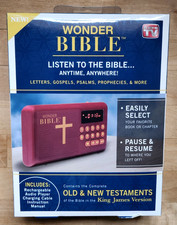 New Wonder Bible Rechargeable Audio Player with Old & New Testament KJV