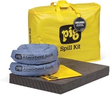 NEW PIG CORPORATION 45300 Universal Spill Kit Absorbs 5 Gallons