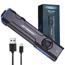 Rechargeable EDC Flat Flashlight 2000 Lumens, 4 Modes  Strobe, UV  Green Beam,