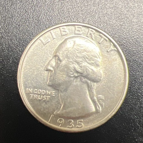 1935-D Washington Silver Quarter AU A-404