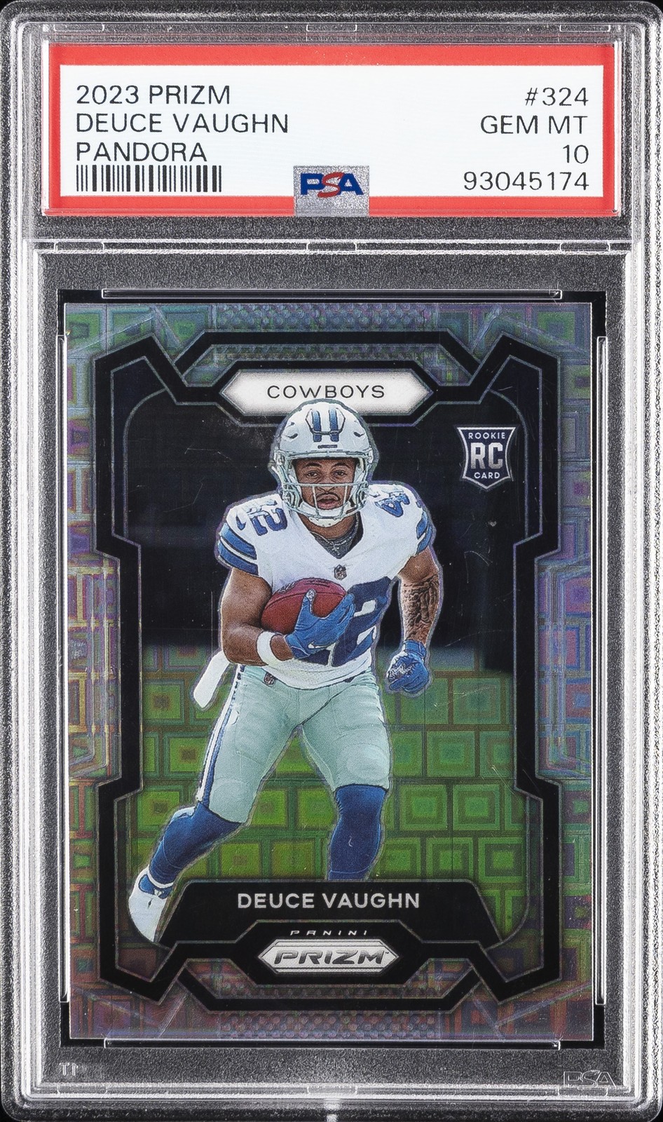 2023 PANINI PRIZM PANDORA #324 DEUCE VAUGHN 79/400 PSA 10