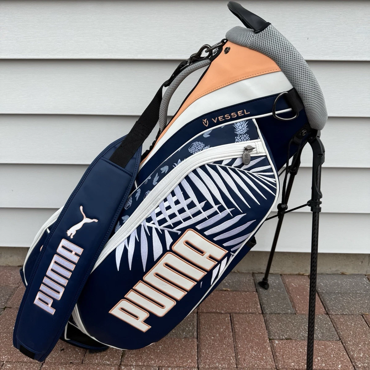 COBRA×PUMA×VESSEL PLAYER STAND BAGゴルフバッグ COBRA×PUMA×VESSEL PLAYER スタンドキャディバッグ(【男性】キャディ