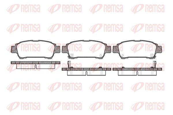 Remsa 0820.02 Bremsbelagsatz, Scheibenbremse FüR Toyota-image