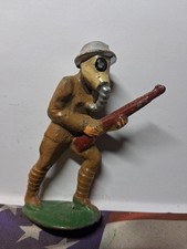 Manoil M93 Soldier W/ Gasmask  Gun