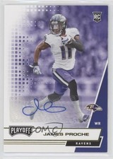 2020 Panini Playoff Rookies Auto James Proche #253 Auto 07sf