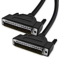 DB37 Serial Cable 16 Ft 5M 37 Pin Male To Male Double Shielded Straight Thru