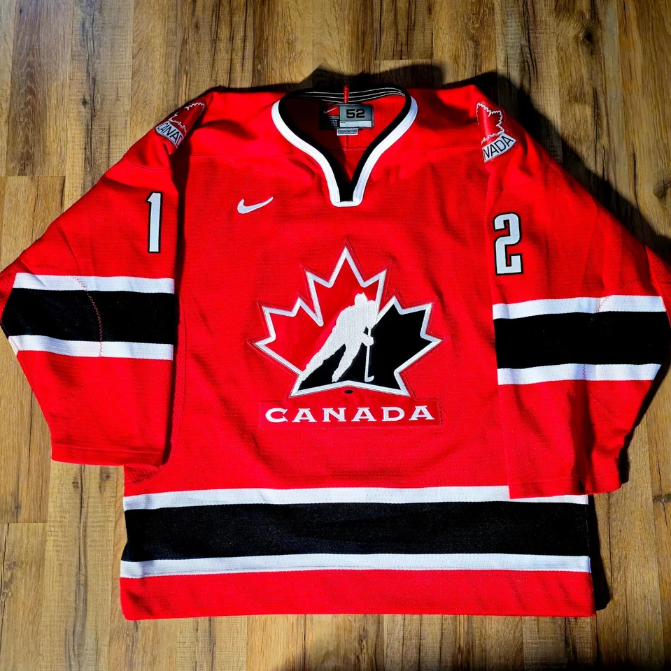 Camiseta EQUIPO CANADA Jarome Iginla On-Ice Auténtica 2002 Juegos Olímpicos IIHF Talla 52 Nueva Foto 2 de 4