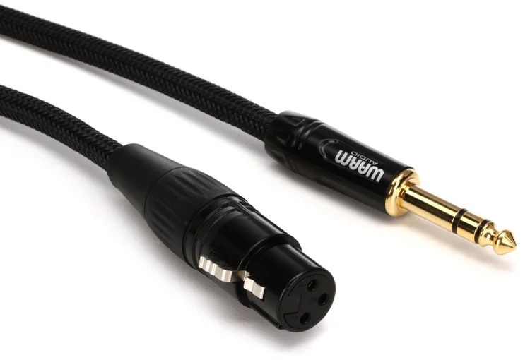 Warm Audio Prem-XLRf-TRSm-3 Premier Gold XLR Female to TRS Male Cable - 3-foot 6390₽