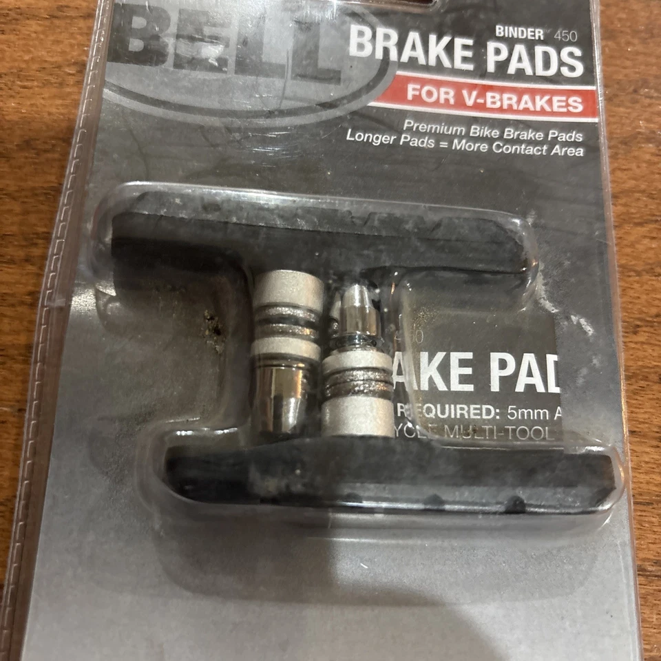 Bell Sports Binder 450 pastillas de freno en V de repuesto, negro NUEVO SELLADO Foto 2 de 4