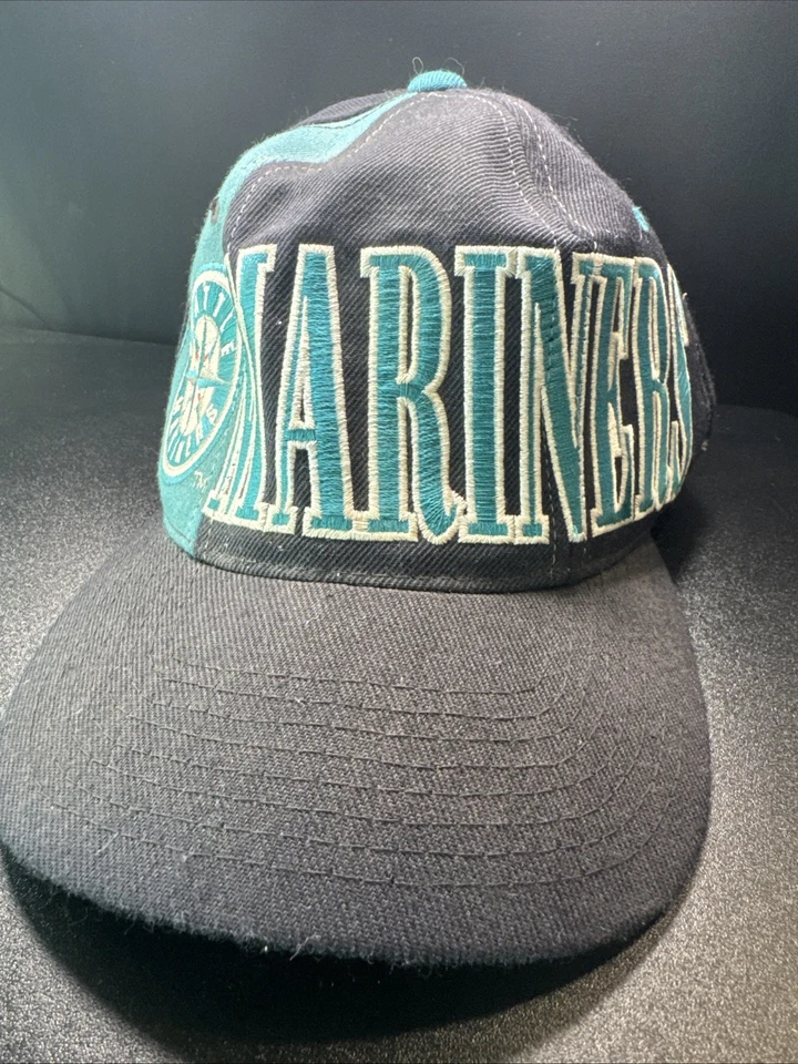 Raro Sombrero de Colección Años 90 Tri Power The Natural Starter Seattle Mariners Snapback Foto 2 de 4