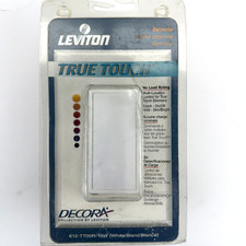 Leviton 612-TT00R-10W 3-Way True Touch Dimmer Switch Multi-Remote Decora White