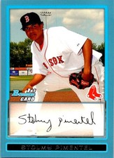 2009 Bowman #BP6 Stolmy Pimentel Prospects Blue #/500 baseball card 6DDDD