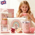 10th Birthday Gifts for Girls, Personalised Birthday Hampers for Daughter Niece