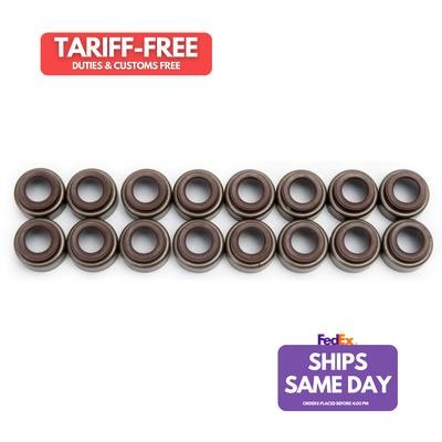 Edelbrock 9758, Jeu de 16 joints de soupape en caoutchouc marron Viton - 0,530 po 11/32 po (16) - Photo 1 sur 9