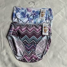 Lot Of 2 Jockey Hip Brief Size 6/Medium Floral Herringbone No Panty Line