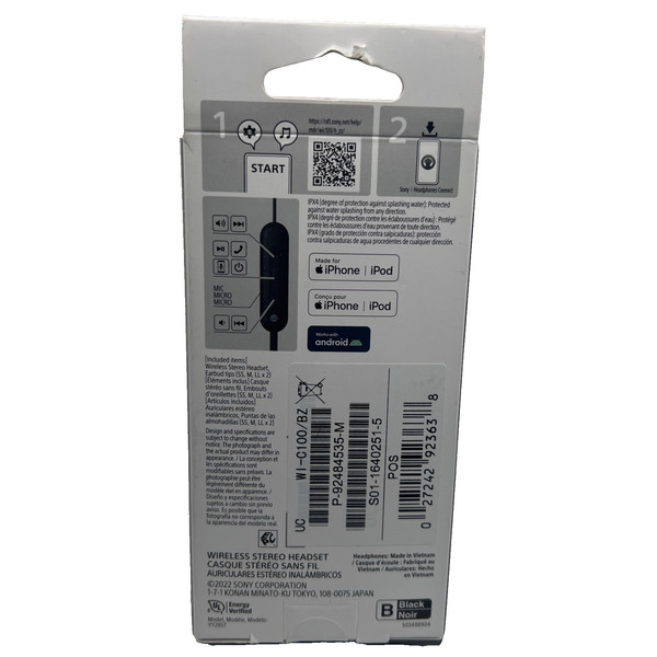 Alternate view of Bluetooth Neckband Earbuds Wireless In-ear Headphones Mic