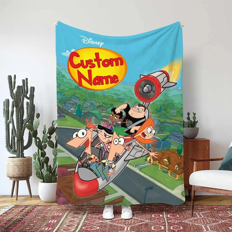 Disney Custom Phineas And Ferb Perry The Platypus Fleece Blanket