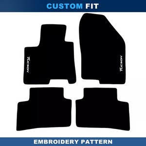 For Hyundai Tucson 2021-2024 Quality Black Velour Carpet Car Floor Mats Liners