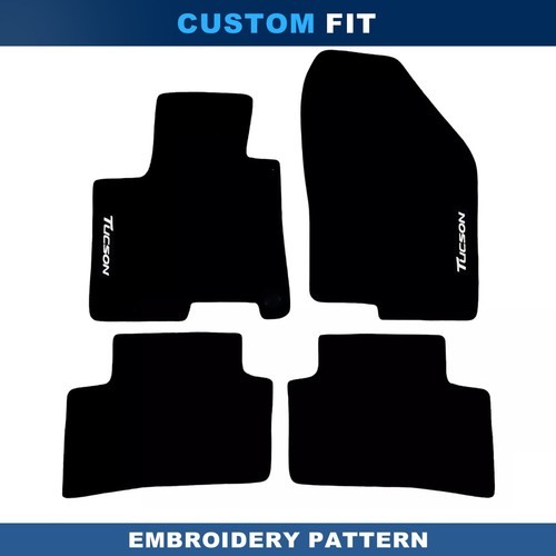 For Hyundai Tucson 2021-2024 Quality Black Velour Carpet Car Floor Mats Liners