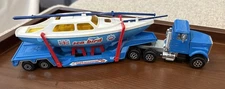 Majorette Super Movers Sea Bird Sailboat Truck And Transporter With Boat