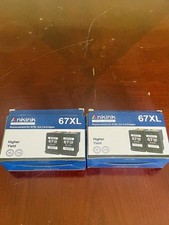 Ankink 67XL Black Compatible Inkjet Ink Cartridges for HP Printers, 2 Pack