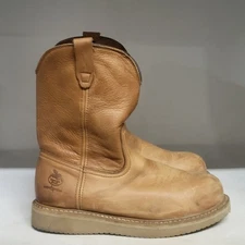 Georgia Boot Wellington Steel Toe Boot Brown Mens Size 11W (Read Description)