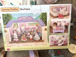 Sylvanian Families Furniture Boutique Shop Building Playset Pink Plastic 3